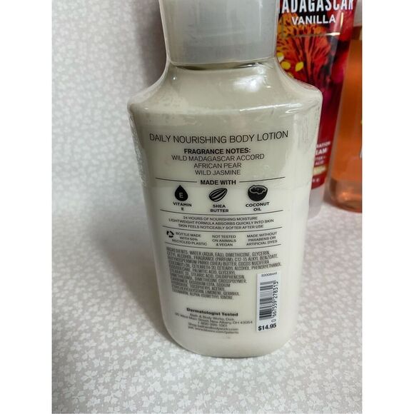 Bath and Body Works WILD MADAGASCAR VANILLA 4 Piece Set - Picture 2 of 6